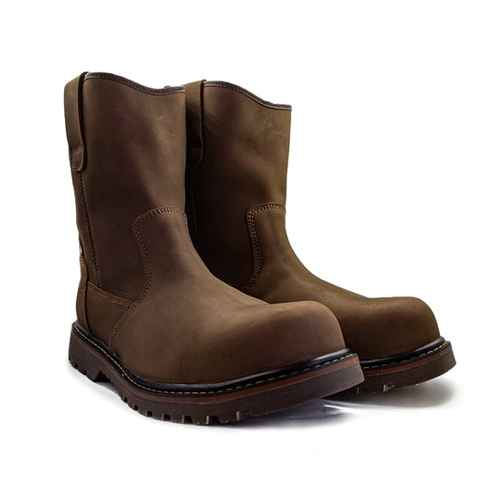 Bota Waterproof Con Casco Quebec Café 2030