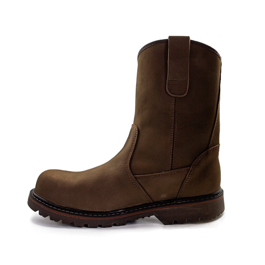 Bota Waterproof Con Casco Quebec Café 2030